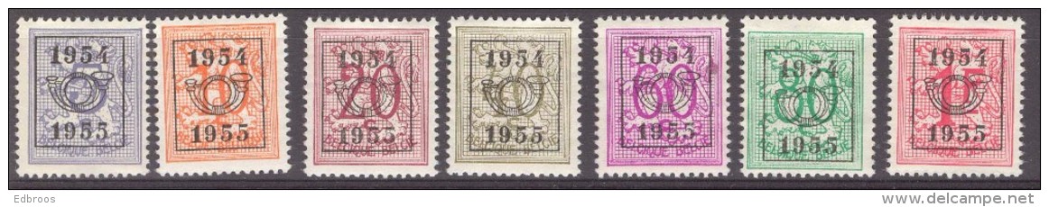 België/Belgique  Preo   N° V645/V651 Reeks/serie 47 X  Zie/voir 2 Scans . - Typo Precancels 1951-80 (Figure On Lion)