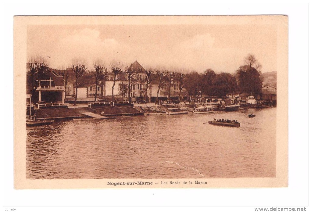 94 Nogent Sur Marne Carte RARE Edit Senel Libraire , Les Bords De La Marne - Nogent Sur Marne