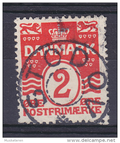 Denmark 1917 Mi. 43 B     2 Øre Wellenlinien M. Herzen Perf. 14 X 14½ Deluxe Star Cancel STØDOV !! - Usati