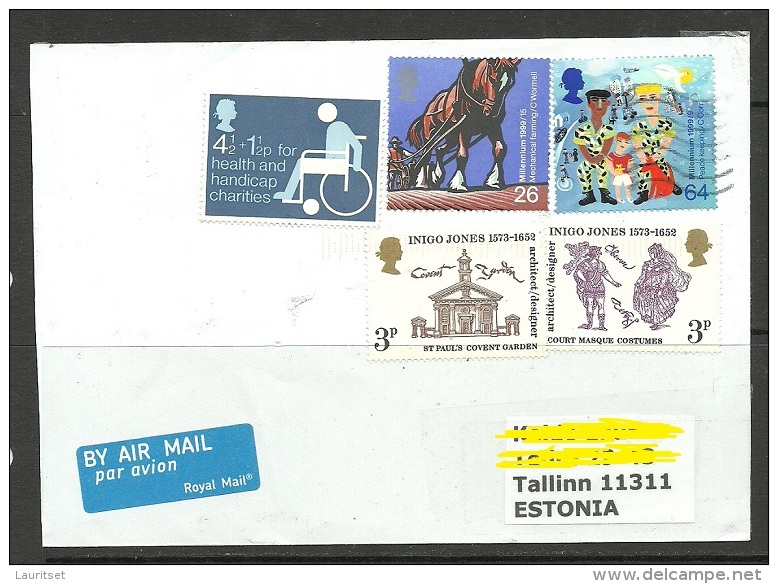 GREAT BRITAIN 2015 Cover To Estonia - Covers & Documents