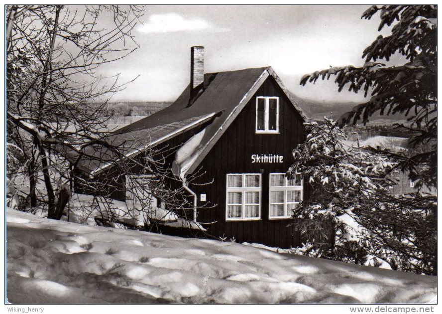 Bärenstein Im Erzgebirge - S/w Skihütte Am Bärenstein - Baerenstein