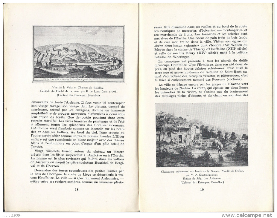 Visage De L ' ARDENNE Par Pierre DEMEUSE . 1940 . MORTEHAN , DOHAN , Etc ..... Voir Scans . - Bouillon