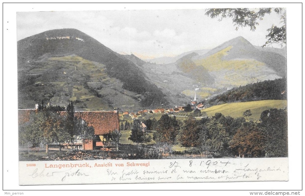 (6205-00) Suisse - Langenbruck Ansicht Von Schwengi - Langenbruck