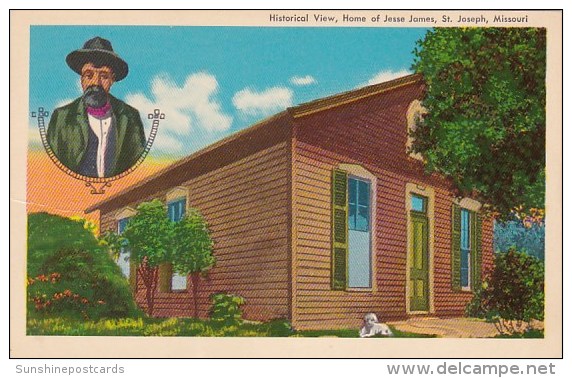 Historical View Home Of Jesse James Saint Joseph Missouri - St Joseph