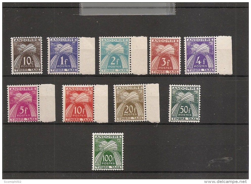 Andorre Français ( Taxe 32/41 XXX -MNh) - Unused Stamps