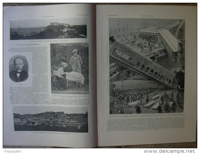 L’ILLUSTRATION N° 3265 SAVORGNAN DE BRAZZA/ MAROC HAREM/ CALABRE/ HONGRIE/ SUEDE NORVEGE 23 Septembre 1905 Complet - L'Illustration