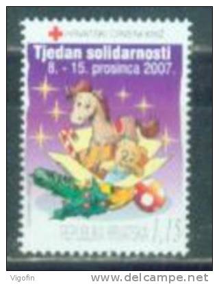 HR 2007-ZZ112 RED  CROSS SOLIDARITET, HRVATSKA-CROATIA, 1 X 1v, MNH - Croatie