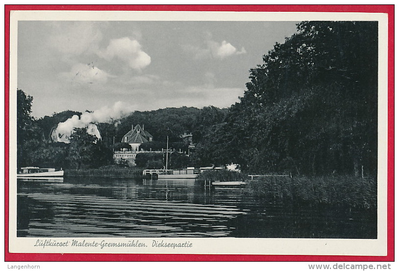 2 AK Diecksee Bei Malente-Gremsmühlen ~ Ab 1958 - Malente-Gremsmuehlen