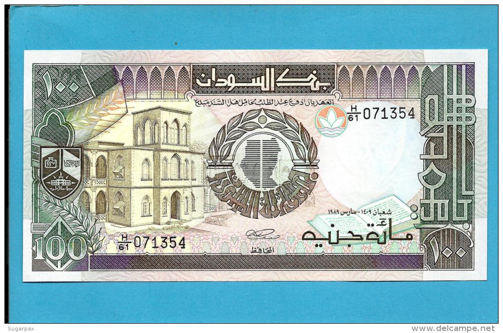 SUDAN - 100  SUDANESE POUNDS - 1989 - P 44.b - UNC. - 2 Scans - Soedan