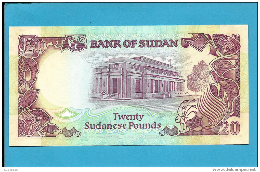 SUDAN - 20  SUDANESE POUNDS - 1991 - P 47 - UNC. - 2 Scans - Sudan