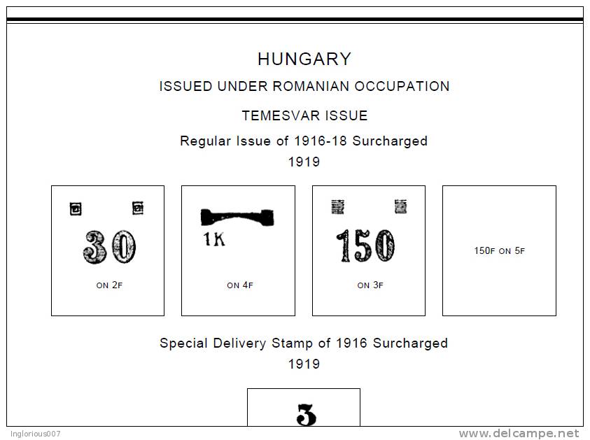 HUNGARY STAMP ALBUM PAGES 1871-2011 (741 Pages) - English