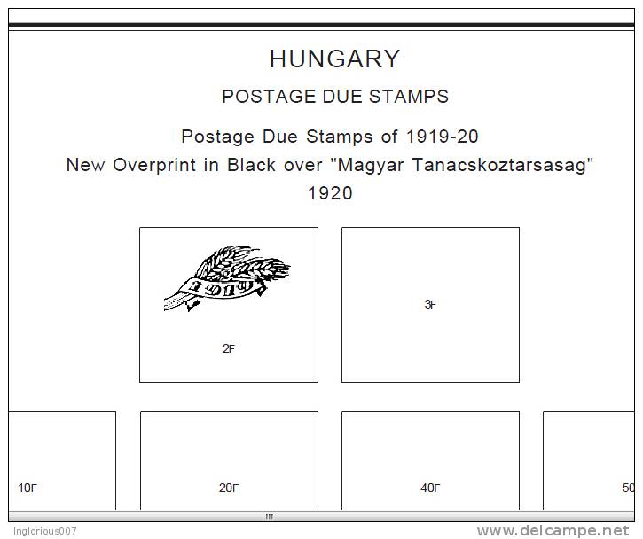 HUNGARY STAMP ALBUM PAGES 1871-2011 (741 pages)