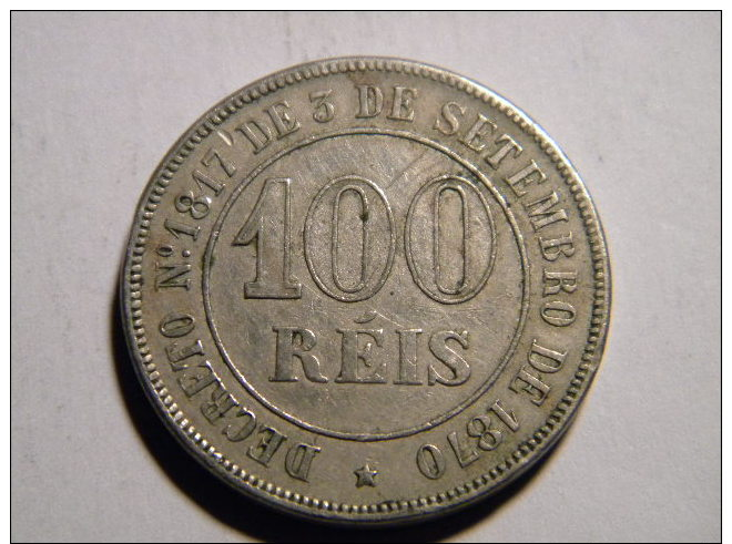 BRESIL -100 REIS 1871. BEL ETAT. - Brésil