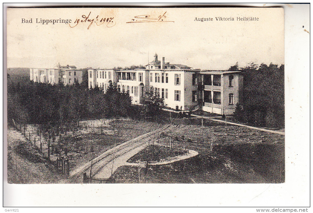 4792 BAD LIPPSPRINGE, Auguste Victoria Heilstätte, 1907 - Bad Lippspringe