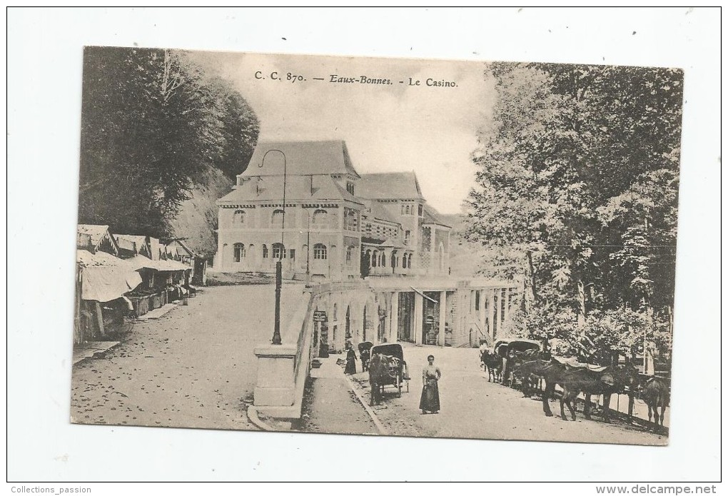 Cp , 64 , EAUX BONNES , Le Casino , Ed : C.C. 870 , Vierge - Eaux Bonnes