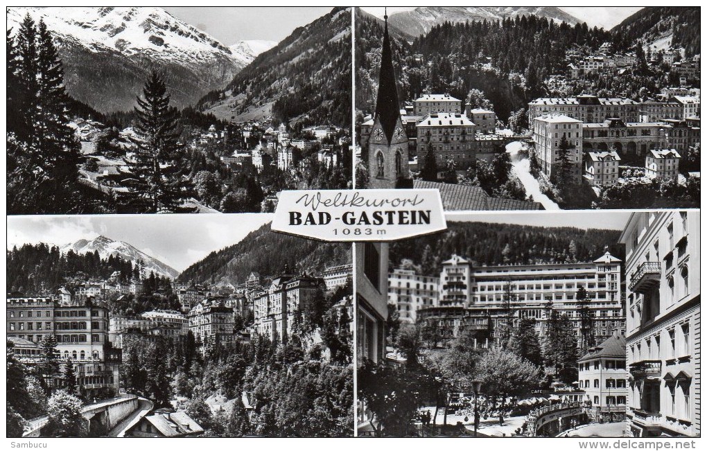 Weltkurort Bad Gastein 1083 MMehrbildkarte Ca 1960 - Bad Gastein