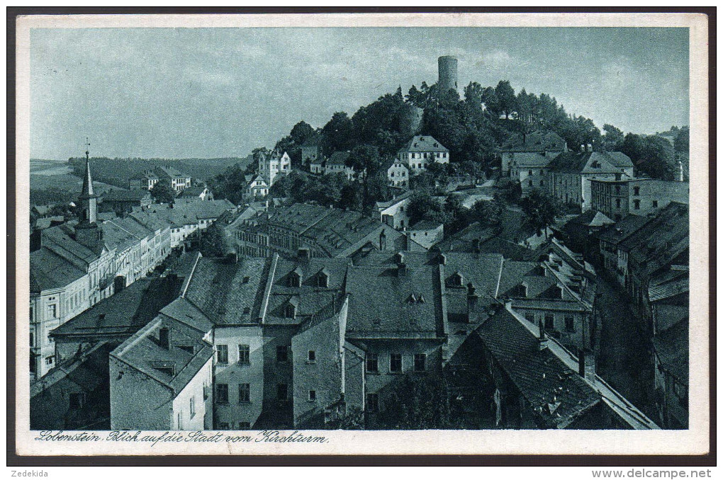 1088 Portofrei - Alte Ansichtskarte - Lobenstein Blick Auf Die Stadt Vom Kirchturm N. Gel - Lobenstein