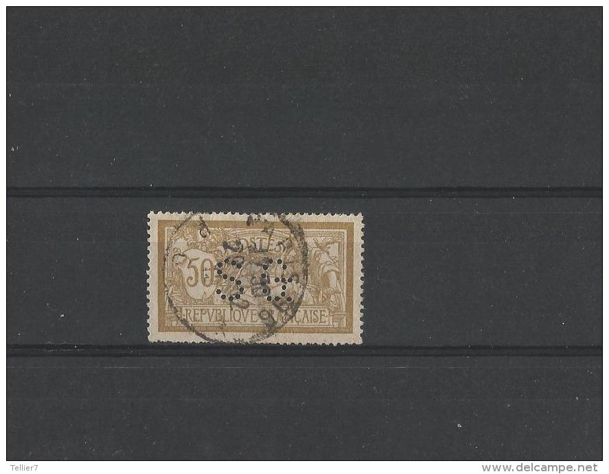 FRANCE - TIMBRE OBLITERE PERFORE - TYPE MERSON - PERFORATION SG - VOIR SCAN - Sonstige & Ohne Zuordnung