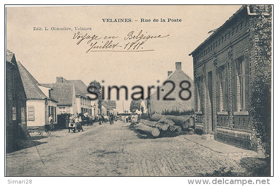 VELAINES - RUE DE LA POSTE - Celles