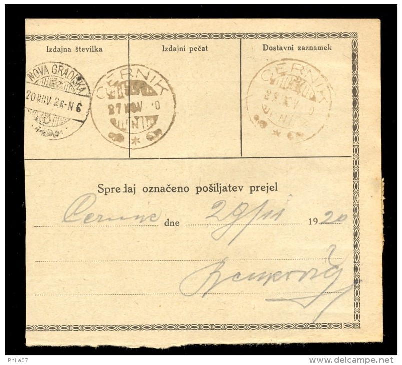 Yugoslavia - Slovenia - Package Card For Packages, Chain Breakers (verigari) - Autres & Non Classés