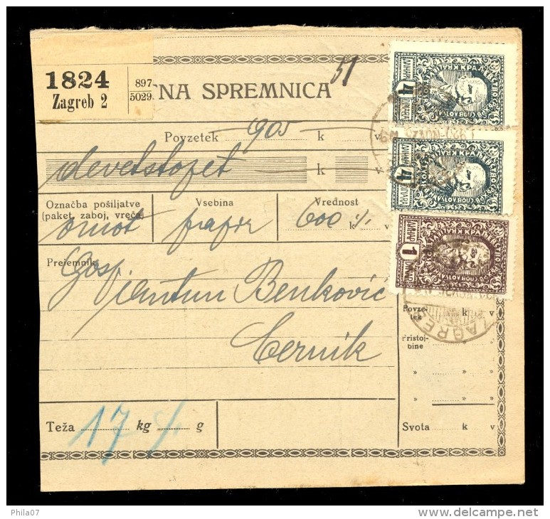 Yugoslavia - Slovenia - Package Card For Packages, Chain Breakers (verigari) - Sonstige & Ohne Zuordnung