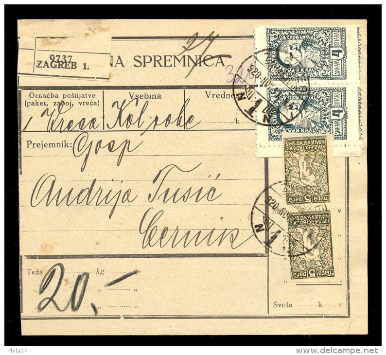 Yugoslavia - Slovenia - Package Card For Packages, Chain Breakers (verigari) - Sonstige & Ohne Zuordnung