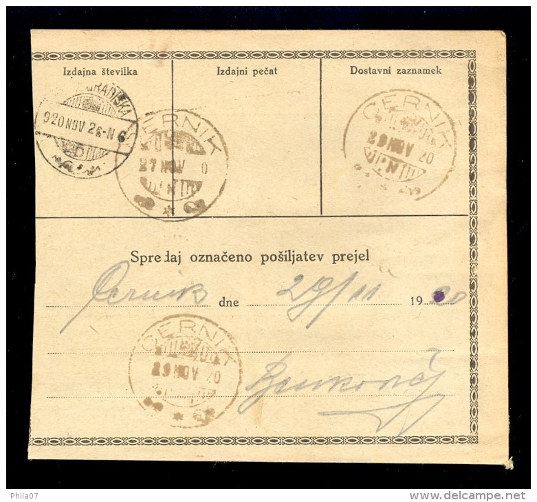 Yugoslavia - Slovenia - Package Card For Packages, Chain Breakers (verigari) - Sonstige & Ohne Zuordnung