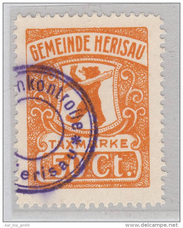 Heimat AR Herisau 50 Rp. Fiskalmarke Gebührenmarke - Revenue Stamps