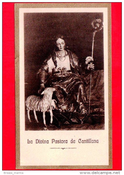 Santini - Immagini Sacre - Spagna - Secolo XX - La Divina Pastora Di Cantillana - Novena De Les Tres Ave Marias - Santini