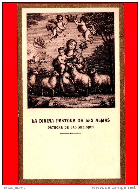 Santini - Immagini Sacre - Spagna - Secolo XX - La Divina Pastora De As Almas - Patrona Missioni - Novena De Las Tres - Santini
