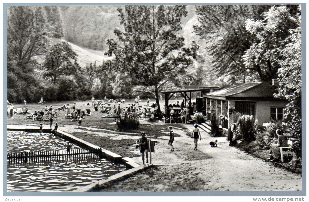 1110 Portofrei - Alte Foto Ansichtskarte - Stolberg Harz Waldbad Freibad  N. Gel TOP Garloff - Stolberg (Harz)