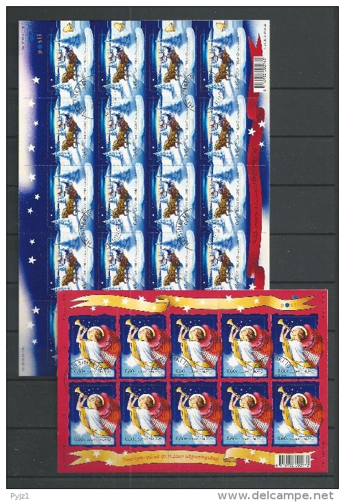 2002 USED Finland, Christmas,  Sheets - Used Stamps