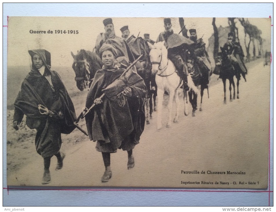 Guerre De 1914-1915, Patrouille De Chasseurs Marocains, Adressée à BRIVE - Guerre 1914-18