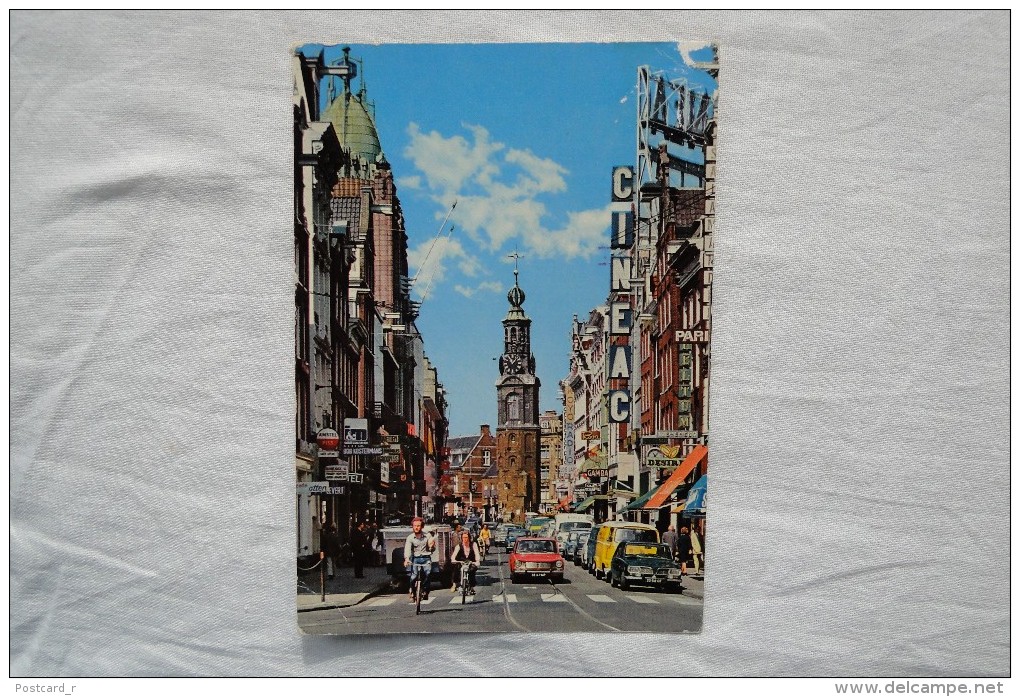 Netherlands Holland Amsterdam  Reguliersbreestraat Met Gezicht Op Munttoren  Stamps 1973 A 55 - Amsterdam