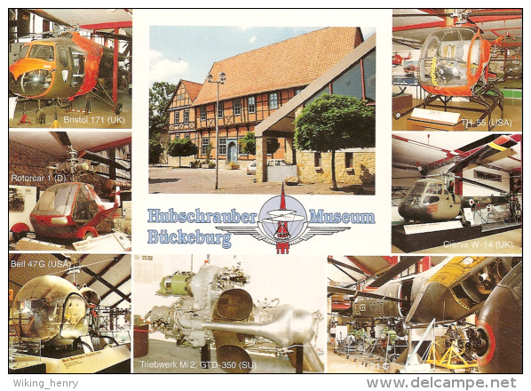 Bückeburg - Mehrbildkarte 5   Hubschrauber Museum - Bueckeburg