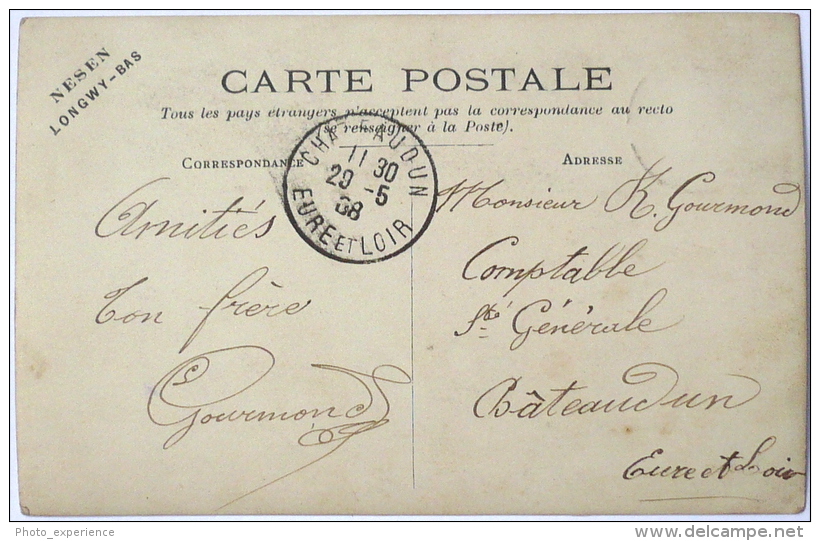 CPA Carte Photo Militaire Frontière Village 1908 CRUSNES Meurthe & Moselle 54 - Autres & Non Classés