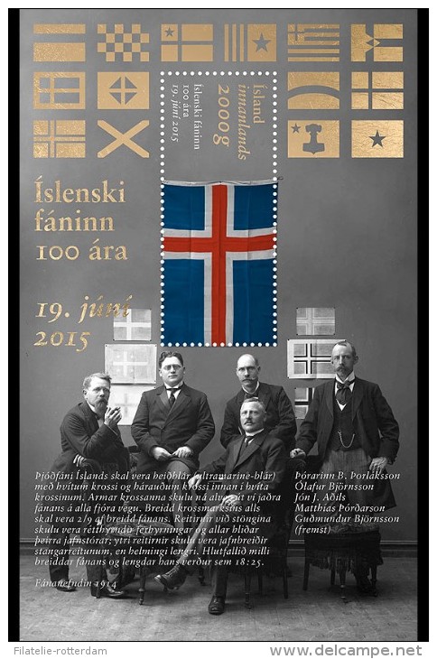 IJsland / Iceland - Postfris / MNH - Sheet 100 Jaar IJslandse Vlag 2015 VERY RARE!! NEW!! - Ongebruikt