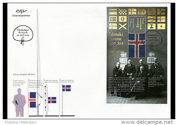 IJsland / Iceland - Postfris / MNH - FDC Sheet 100 Jaar IJslandse Vlag 2015 NEW!! - Nuevos