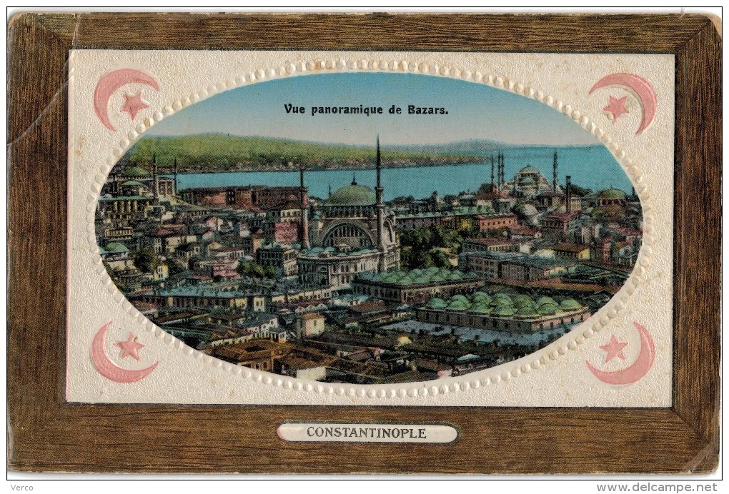 Carte Postale Ancienne De : CONSTANTINOPE-Vue Panoramique De Bazars - Turquie