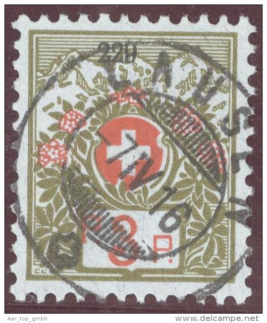 Heimat BL Lausen 1916-04-07 Vollstempel Auf Portofreiheit Zu#3A Kl#229 Mädchenanst.F. - Franchise