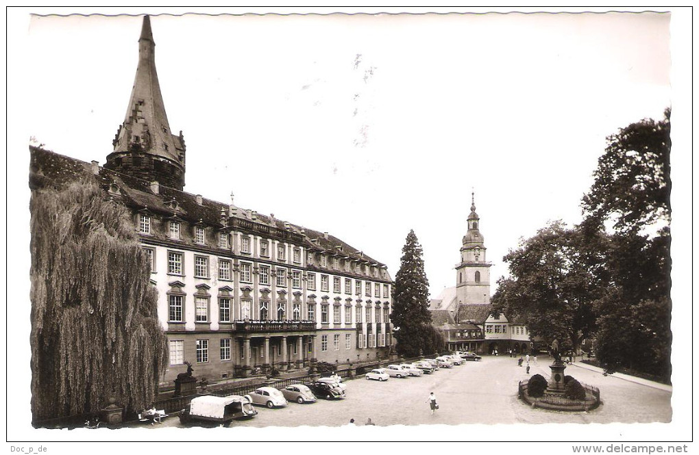 Deutschland - Erbach Im Odenwald - Marktplatz Mit Schloss Und Kirche - Cars - Autos - VW Käfer - Opel - Erbach