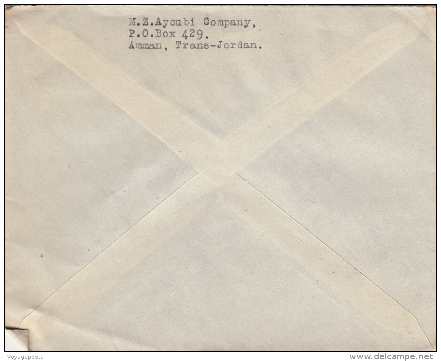 Lettre Damas Syrie Pour La France 1950 - Syrie