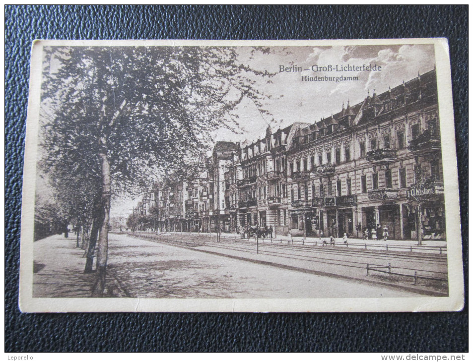 AK BERLIN LICHTERFELDE Hindenburgdamm 1925 // D*17656 - Lichterfelde