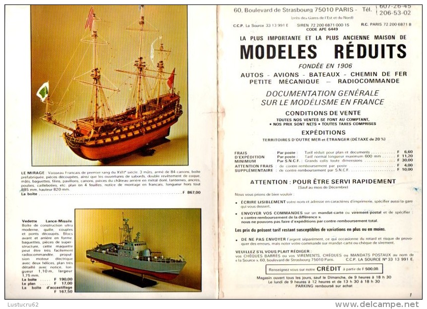 LA DOCUMENTATION DU MODELISTE : Edition 1975/1976 - RARE - Bon état - Nombreuses Photos Et Croquis - Littérature & DVD