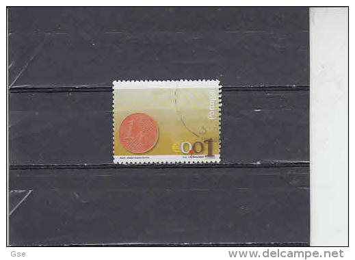 PORTOGALLO  2002 - Unificato  2540 - Moneta - Euro - Used Stamps