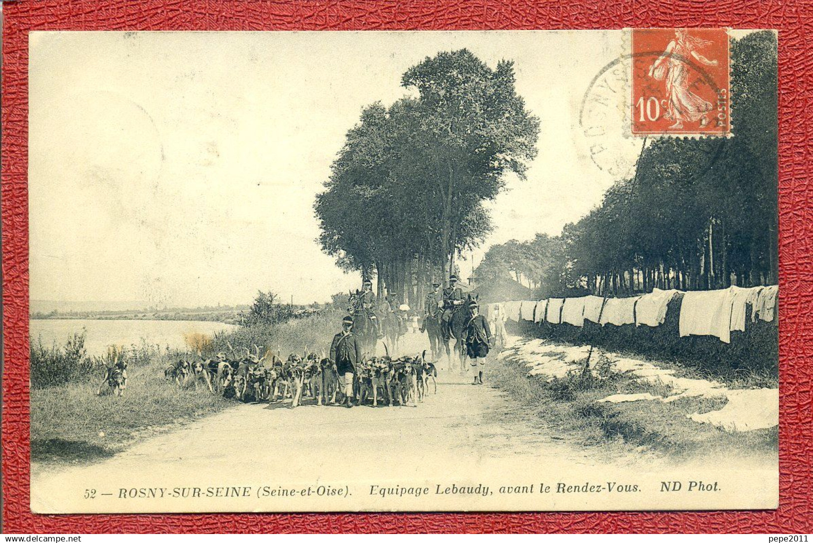 CPA 78 78 - ROSNY SUR SEINE - Equipage Lebaudy Avant Le Rendez Vous équipage Sur Un Chemin - Peu Commune - Rosny Sur Seine