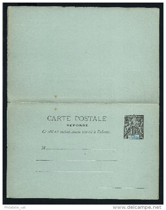 FRANCE - COTE D'IVOIRE - Entier Postal + Réponse Non Voyagé - A Voir - Lot P11398 - Cartas & Documentos