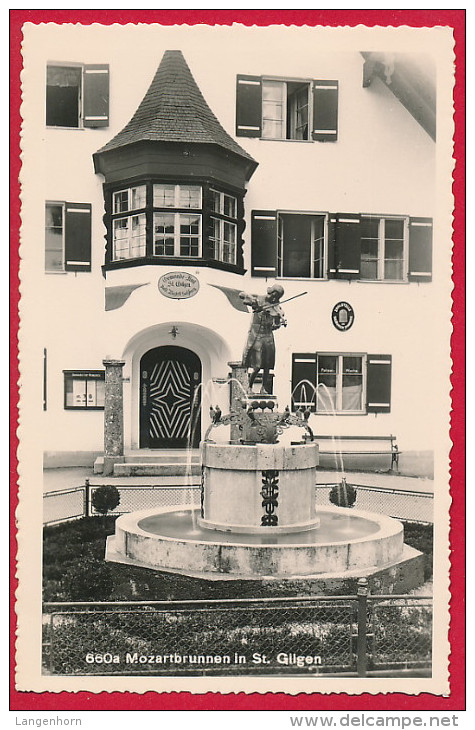 Foto-AK ÖSTERREICH ´St. Gilgen' (Salzburg) ~ 1955 - St. Gilgen