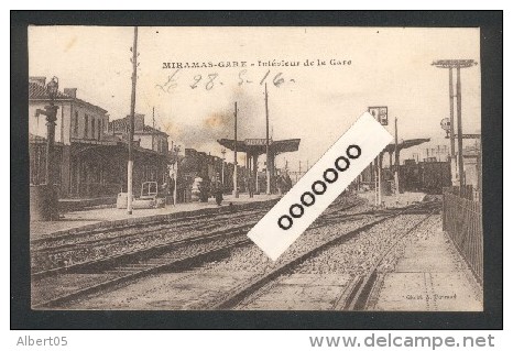 Miramas - Cachet Commission Militaire  - Service Des Chemins De Fer  - Tàd Gare De Miramas 1916 - Guerre De 1914-18