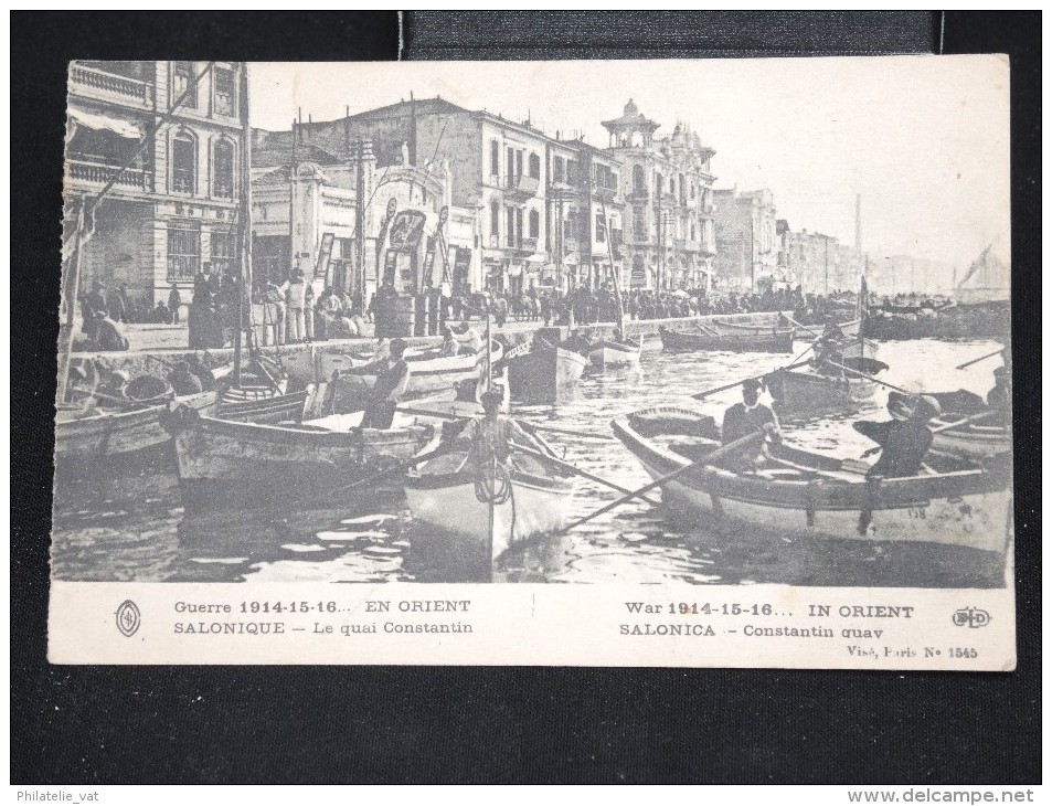 GRECE - SALONIQUE - Campagne D´Orient 1914 / 1917 - CP Quai Constantin - A Voir - Lot N° 9893 - Grecia